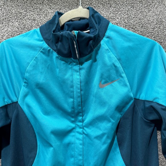Nike‎ Running Training Jacket Sheild Max Dri-Fit Women Small Full Zip - Picture 7 of 15